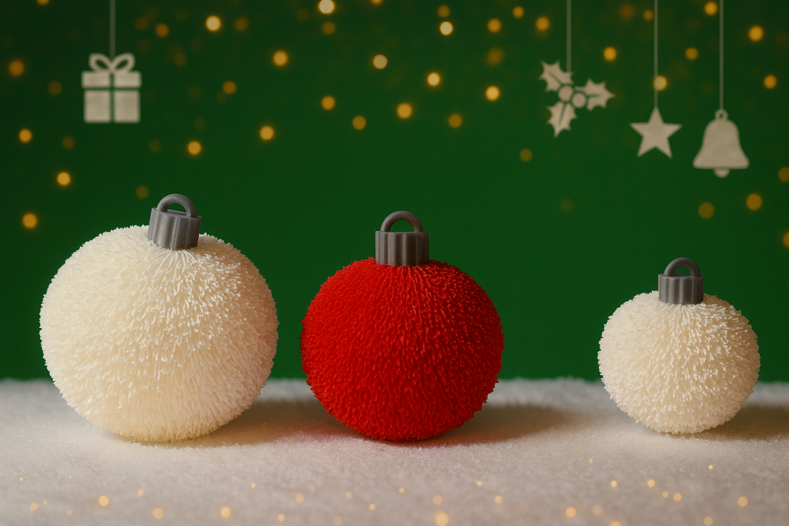 Christmas tree ornament string Snowball