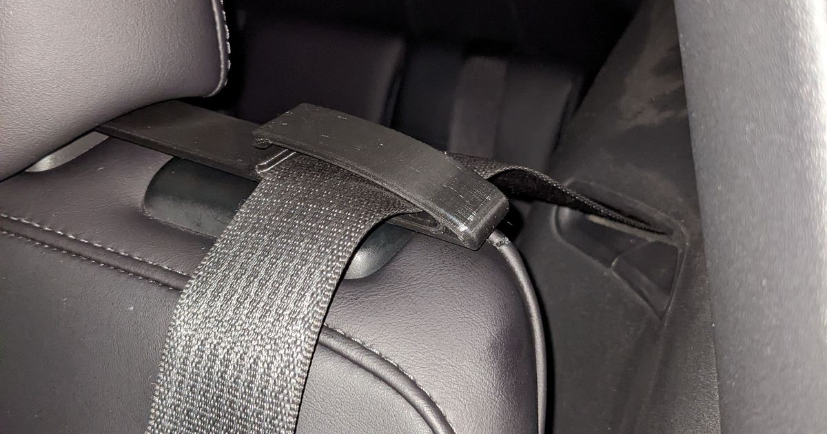 Tesla Model Y 2nd Row Seatbelt Guide Easy to Install by JG Download