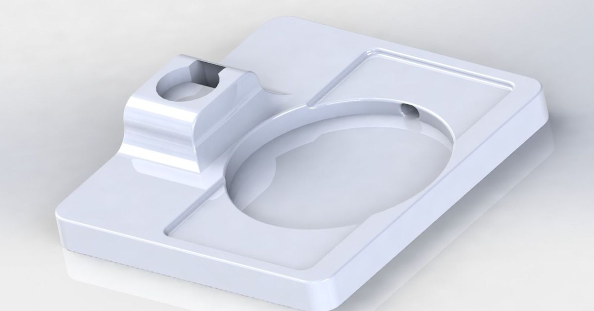 Apple watch & wireless qi charging dock by Rick van den Berg | Download ...