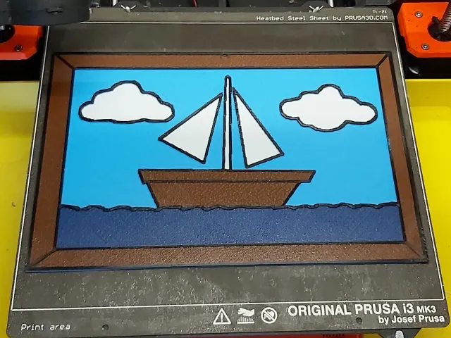 Simpsons Boat Wall Art