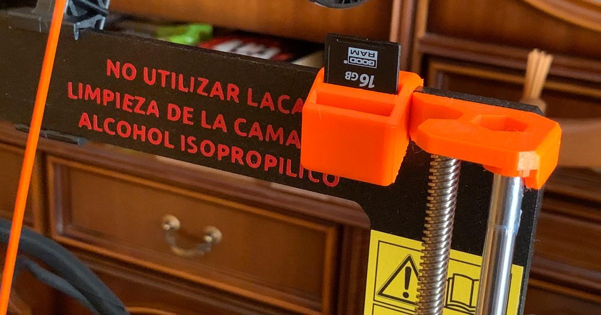 SD card holder for the Prusa I3 MK3S by Fab Lab León Download free