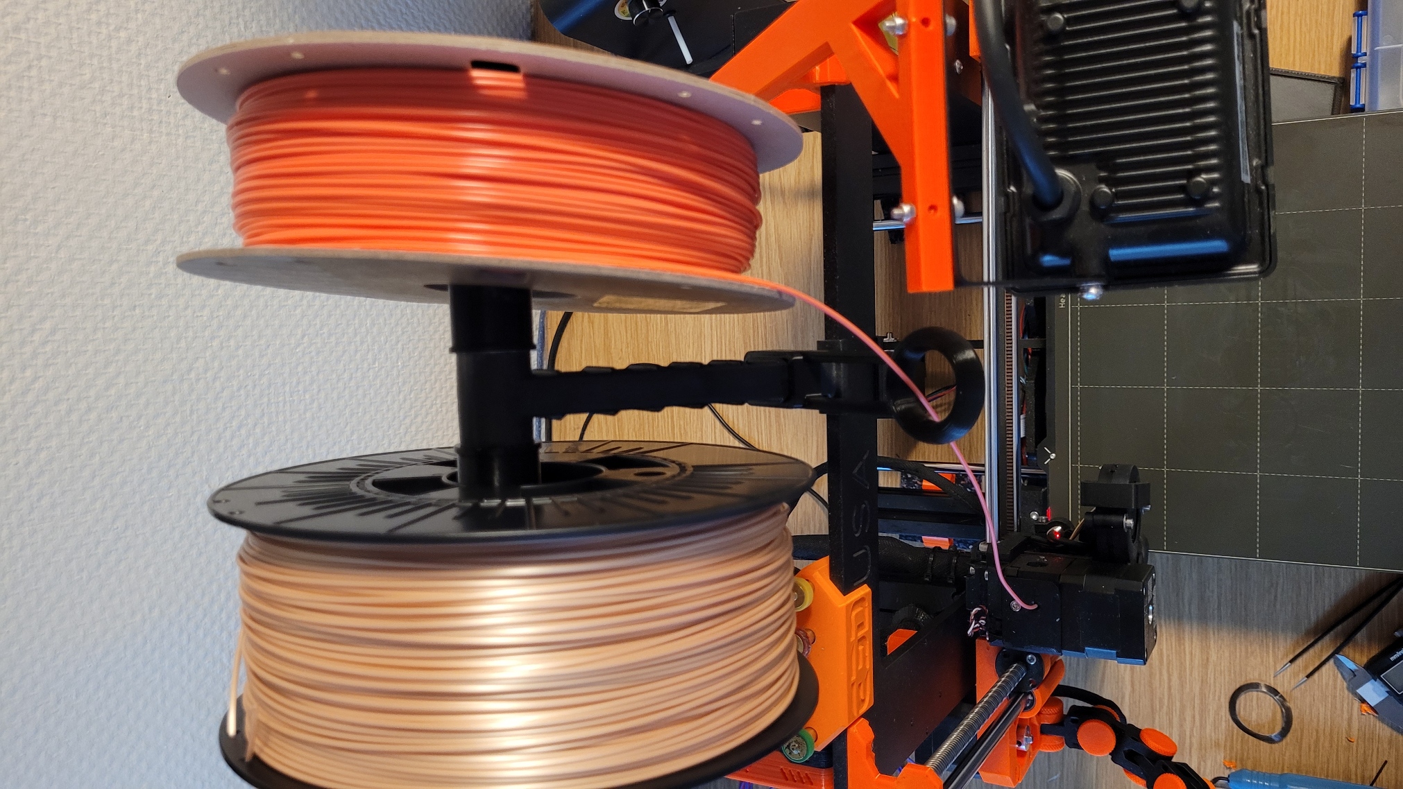 Prusa Mk2 Mk3 Mk3s Filament Guide For Original Spool Holder By Robert Hv Download Free Stl 6967