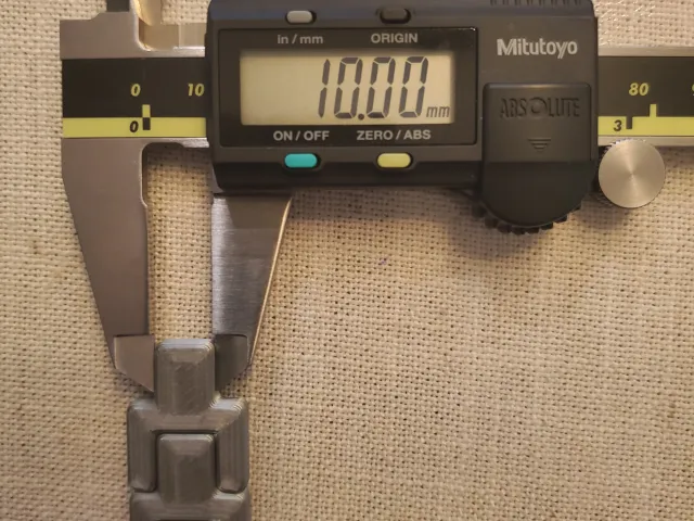 Over/under extrusion test