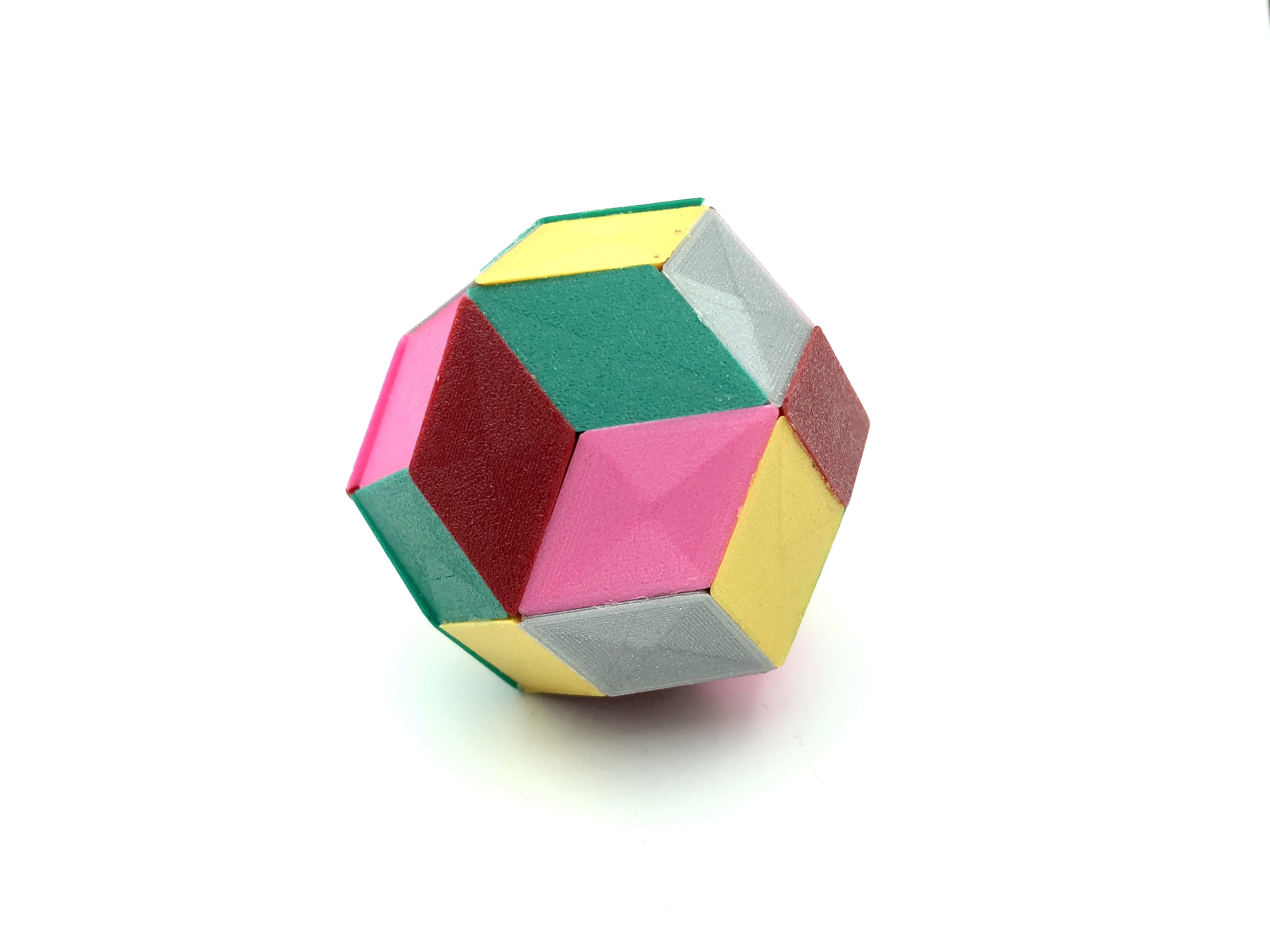Rhombic Triacontahedron And Spherical Rhombic Triacontahedron