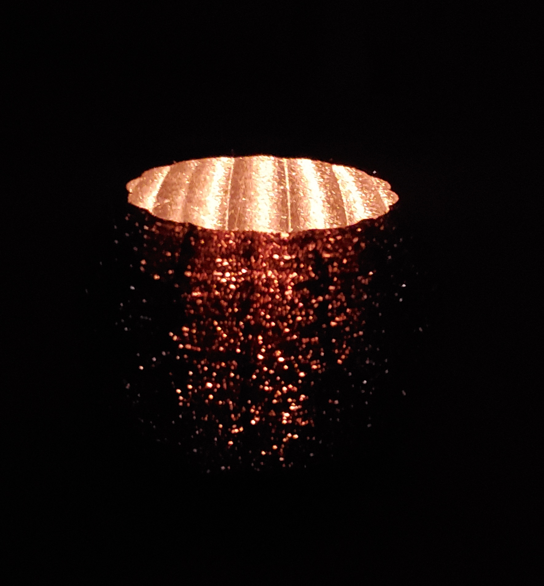 Starry pattern tealight holder (method)