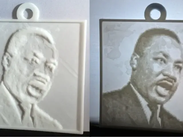 Martin Luther King, Jr. Lithopane