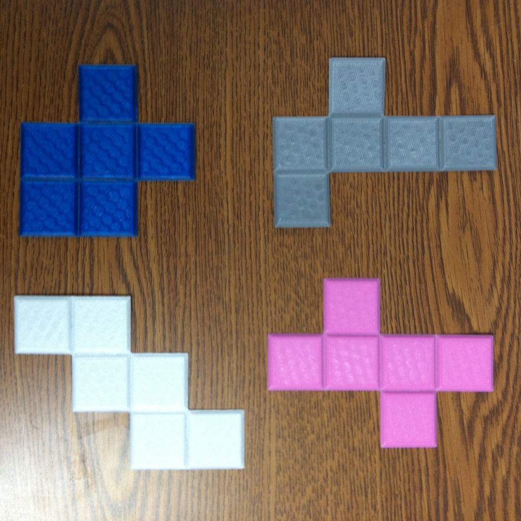 Nets of a Cube Geometry Manipulative Set by DesignMakeTeach