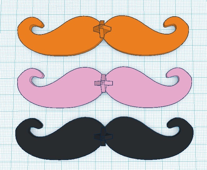 Pumpkin Moustache by DesignMakeTeach | Download free STL model ...