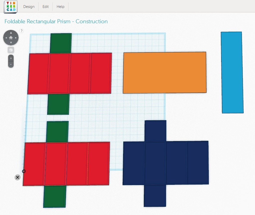 Foldable Rectangular Prism - Print Flat por DesignMakeTeach | Descargar modelo STL gratuito ...