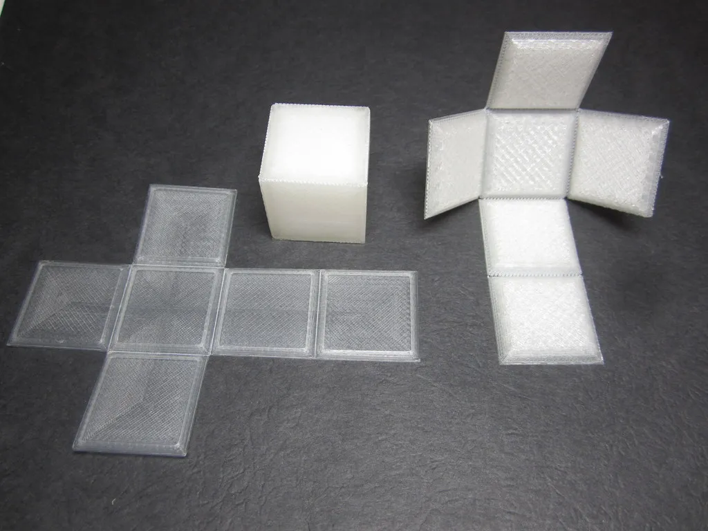 Foldable Cube - Print Flat by DesignMakeTeach | Download STL model | Printables.com