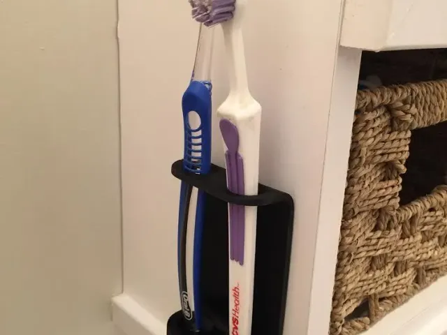 Wall-Mounted Dual Toothbrush Holder
