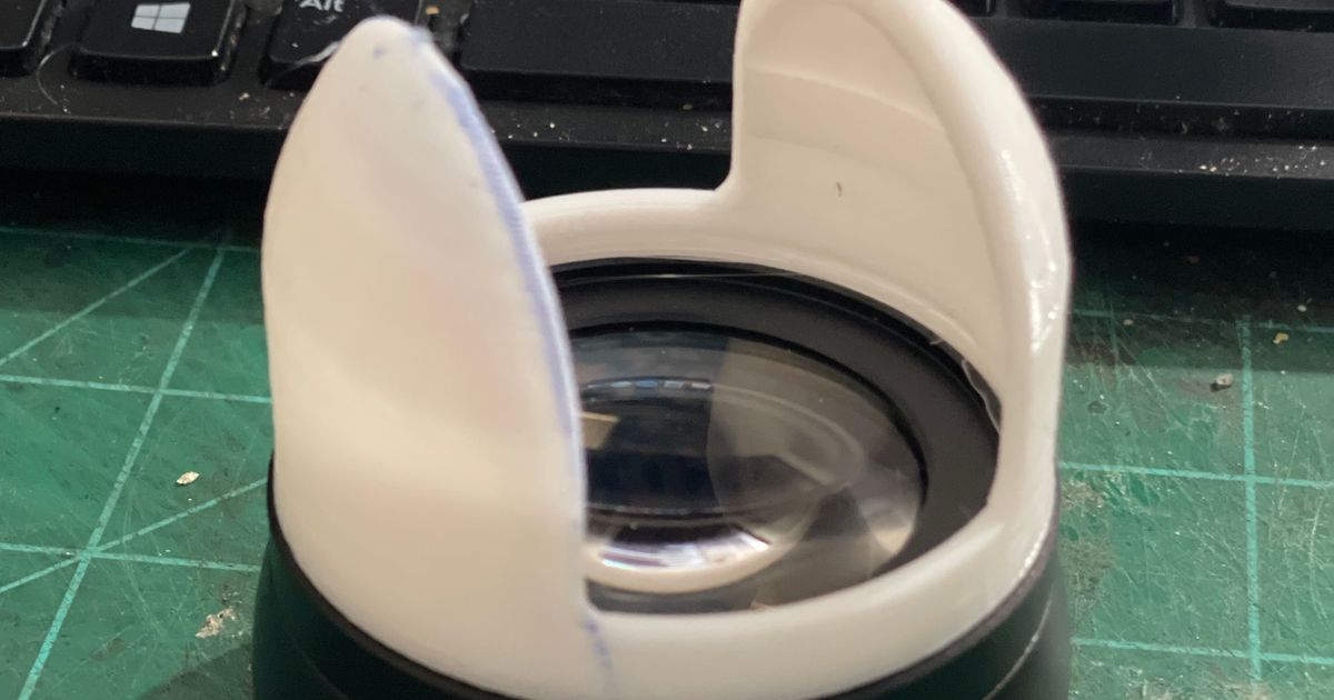 Wide Angle Lens Adapter for DLP Pico Projector by byJamesDeRuvo