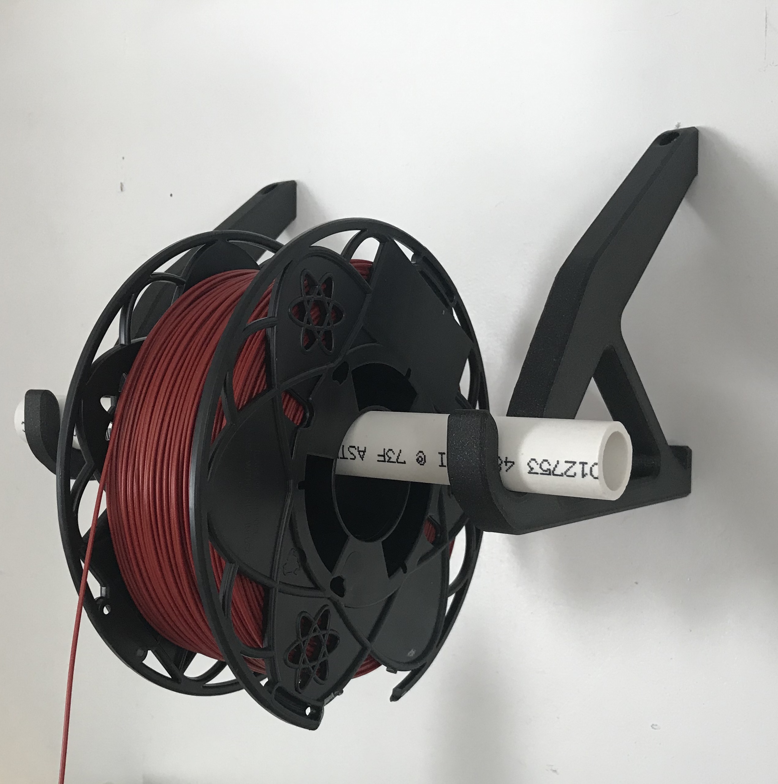 Filament Spool Holder Wall Rack Brackets for 3/4" PVC Pipe