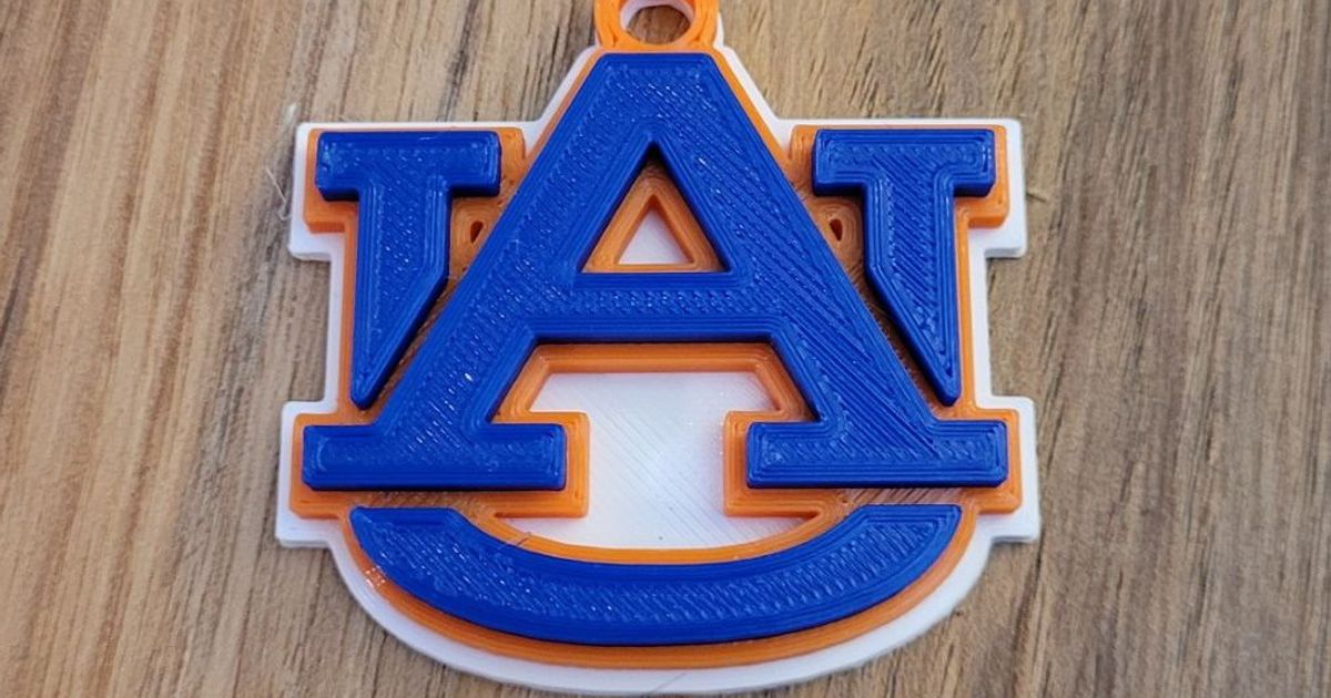 Auburn University Keychains by grizzie17 | Download free STL model ...