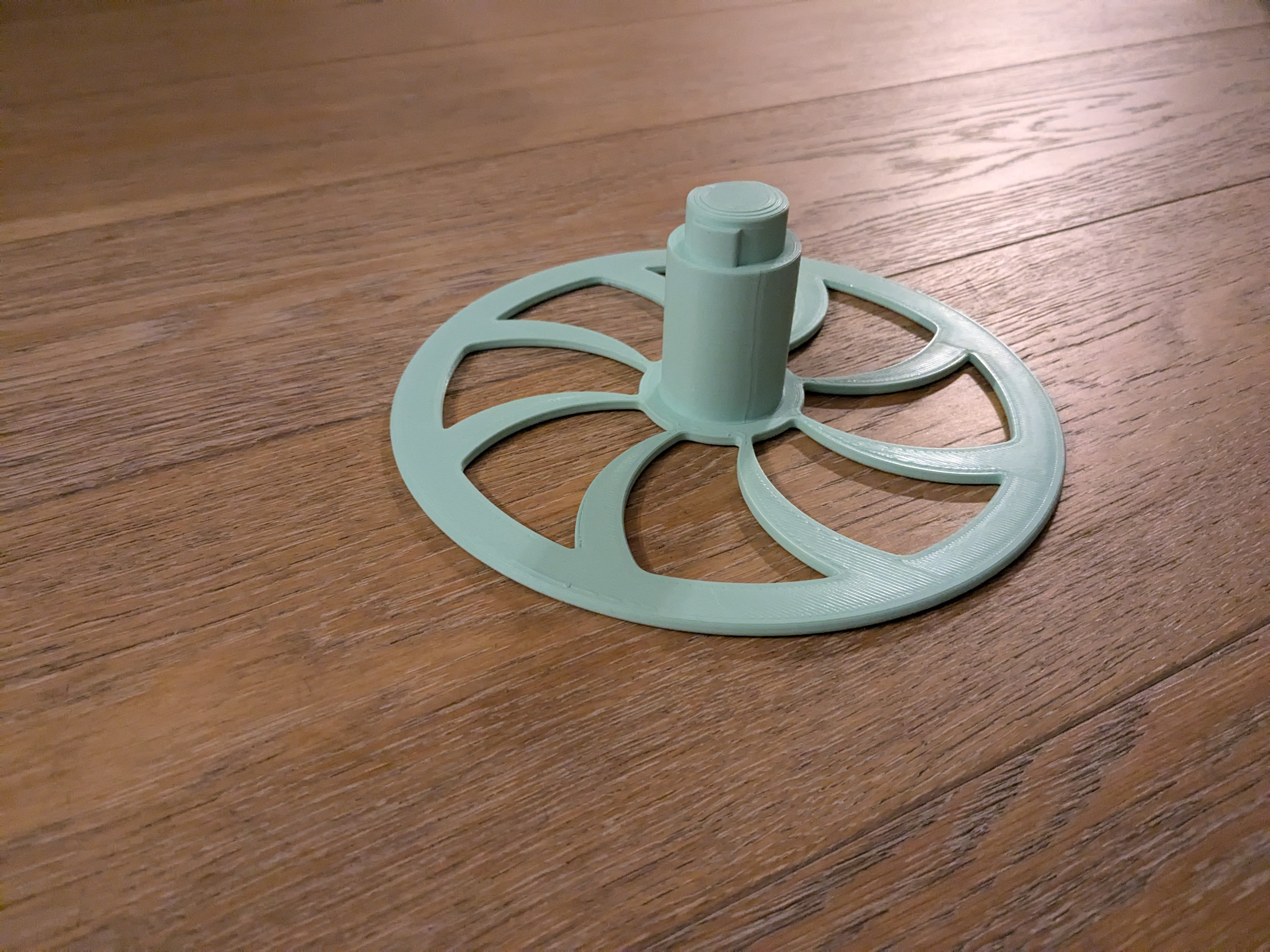 Extended base plate for Quercetti Spiral Tower