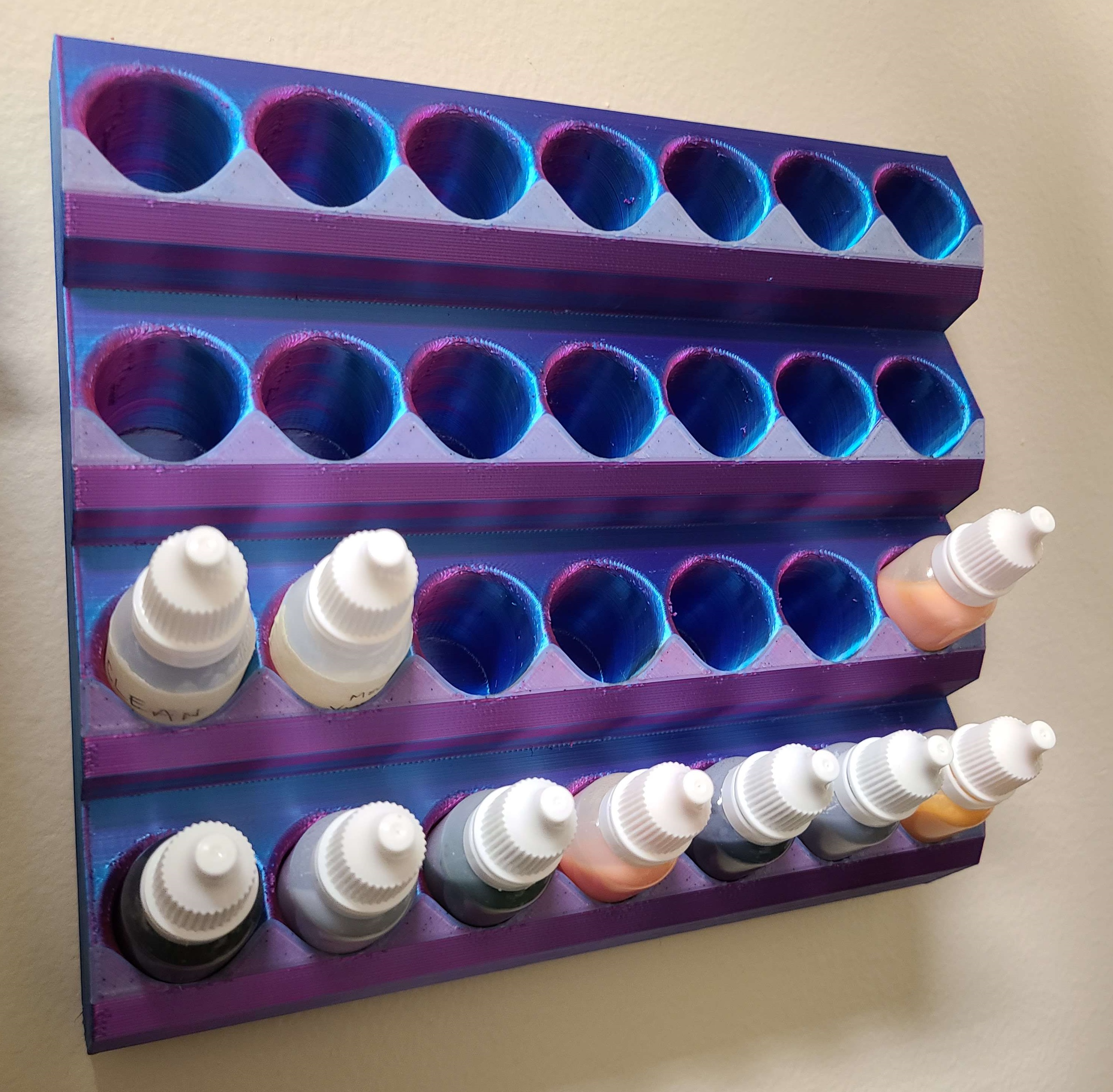 Dropper Bottle Paint Rack by Kirikugo Download free STL model