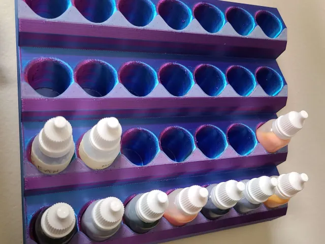 Dropper Bottle Paint Rack
