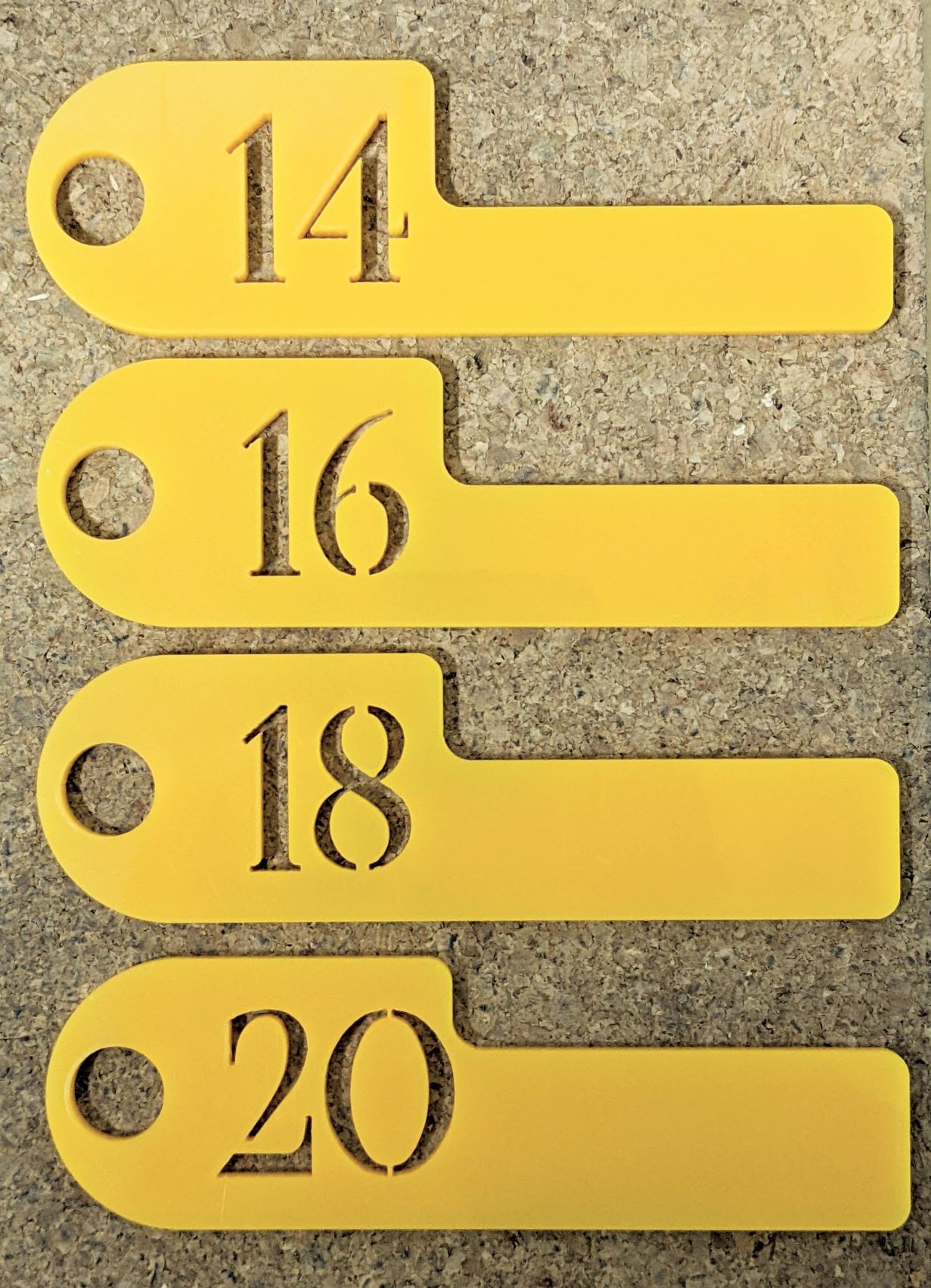 Set of feeler gauges (1-30mm)