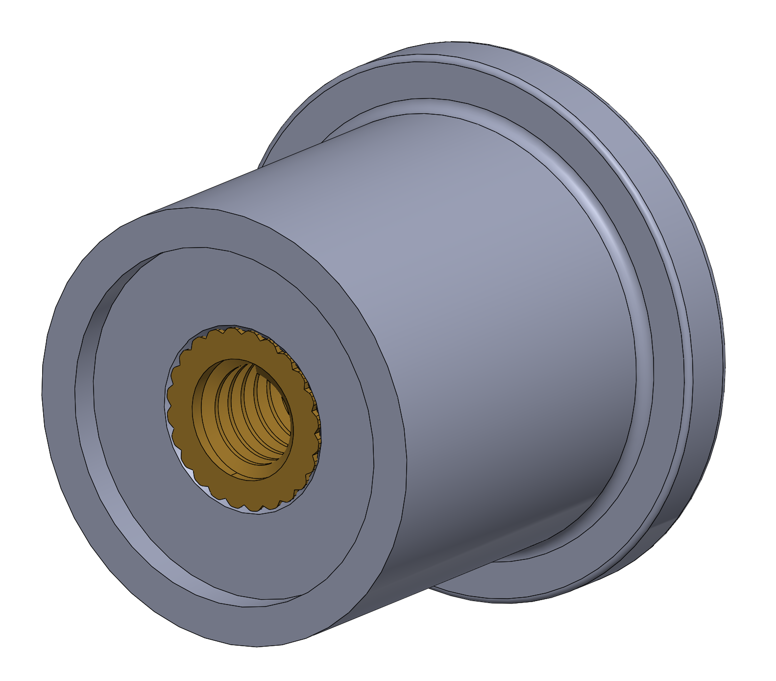 Faucet knob (M4 threaded insert) by Spacekoaster Download free STL