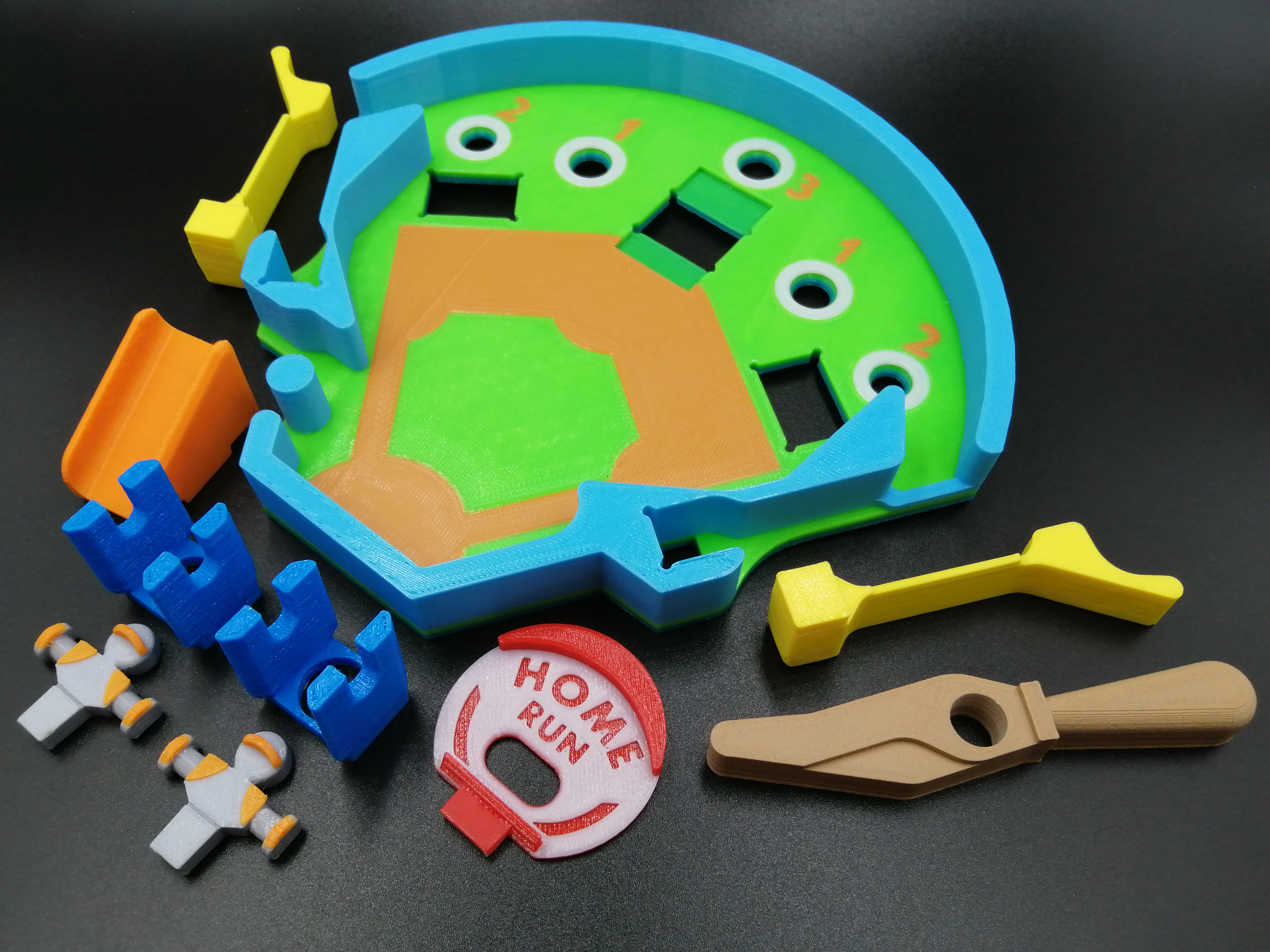 Miniatura 2 do modelo 3D Baseball Pinball