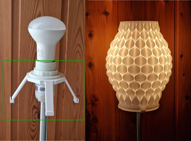 Lampshade holder for Olpe Vase