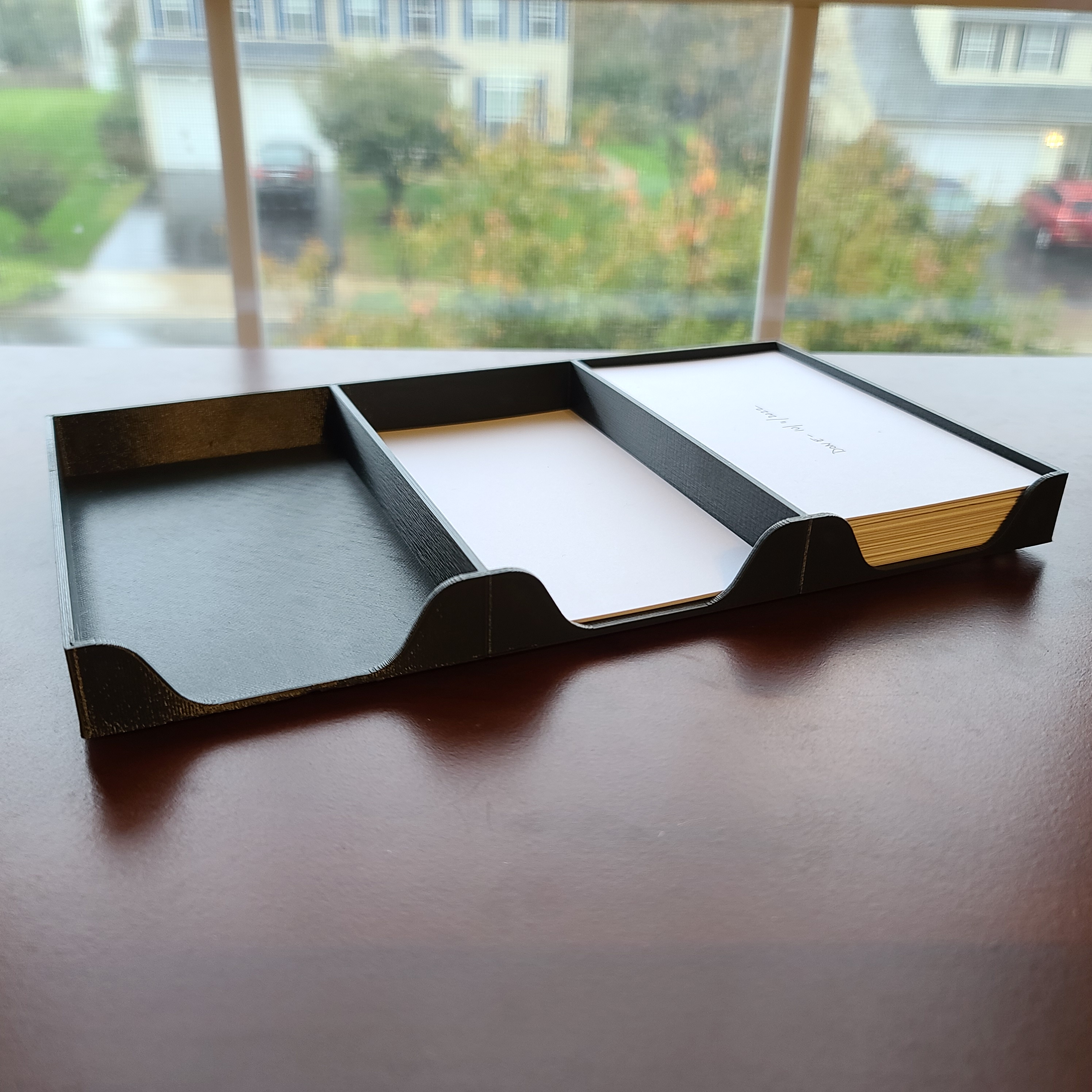 3-Tray Index Card Inbox / Outbox