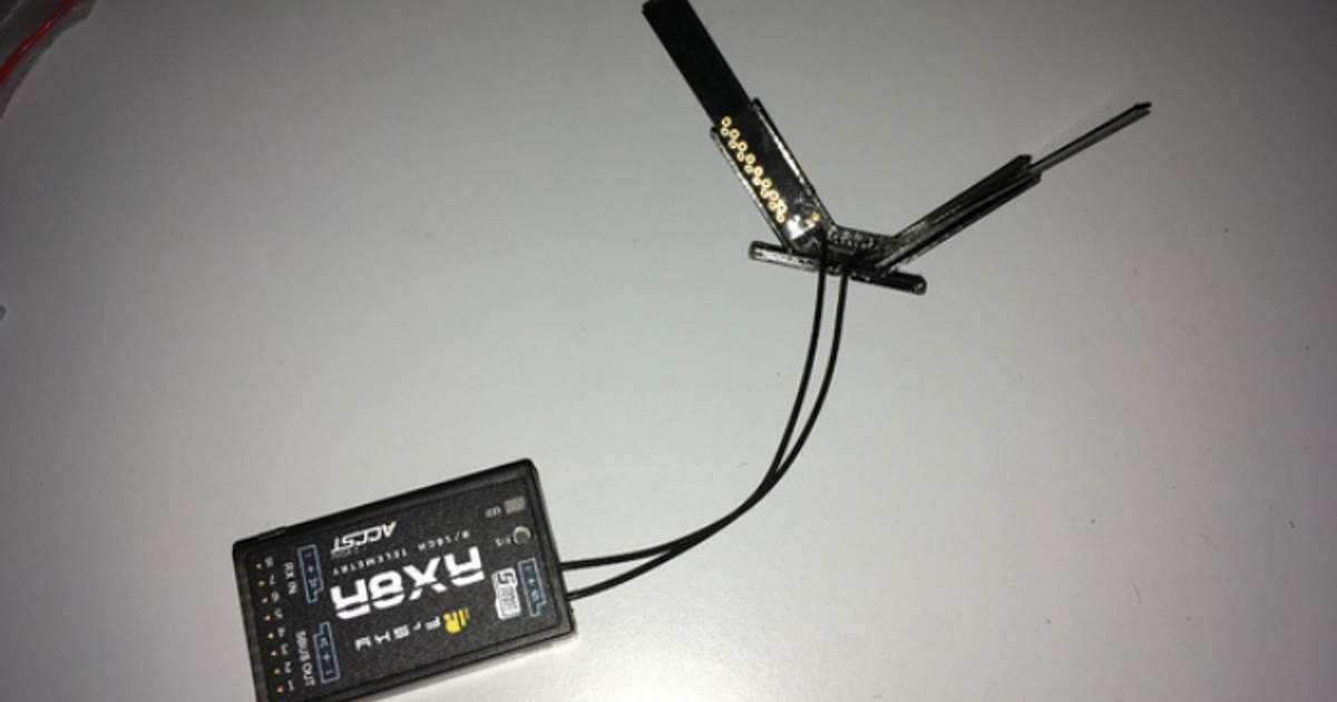 RX8R frsky antenna mount by 3D Rejsen Download free STL model