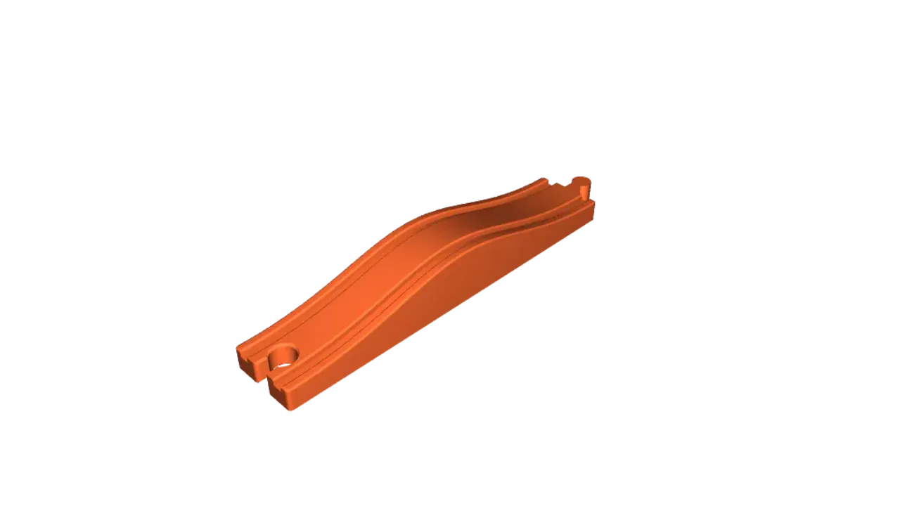 Wave wooden railway track by Pali | Download free STL model ...
