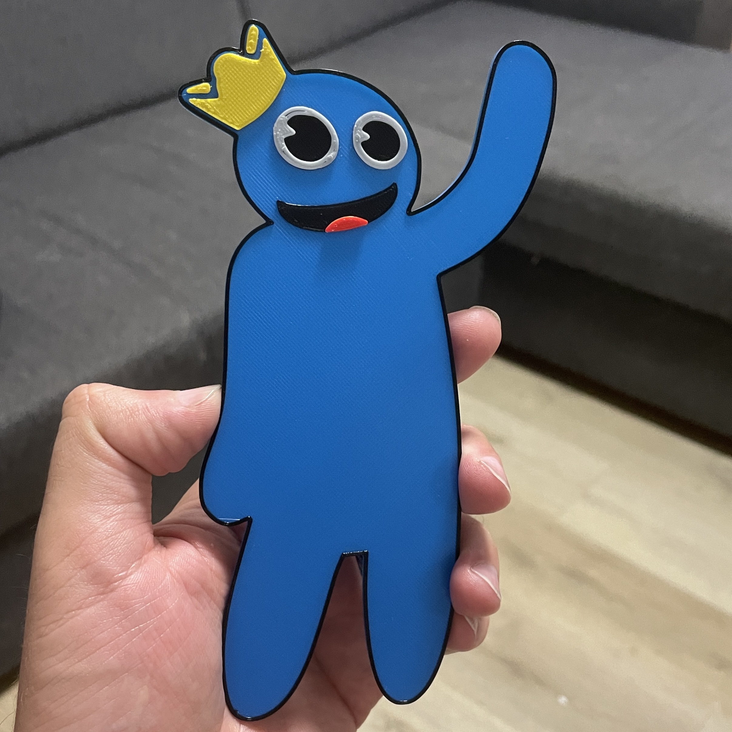 Free STL file Blue character from Roblox (Rainbow Friends) 🌈・3D