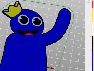 How to draw BLUE Chasing Me (Roblox Rainbow Friends) 