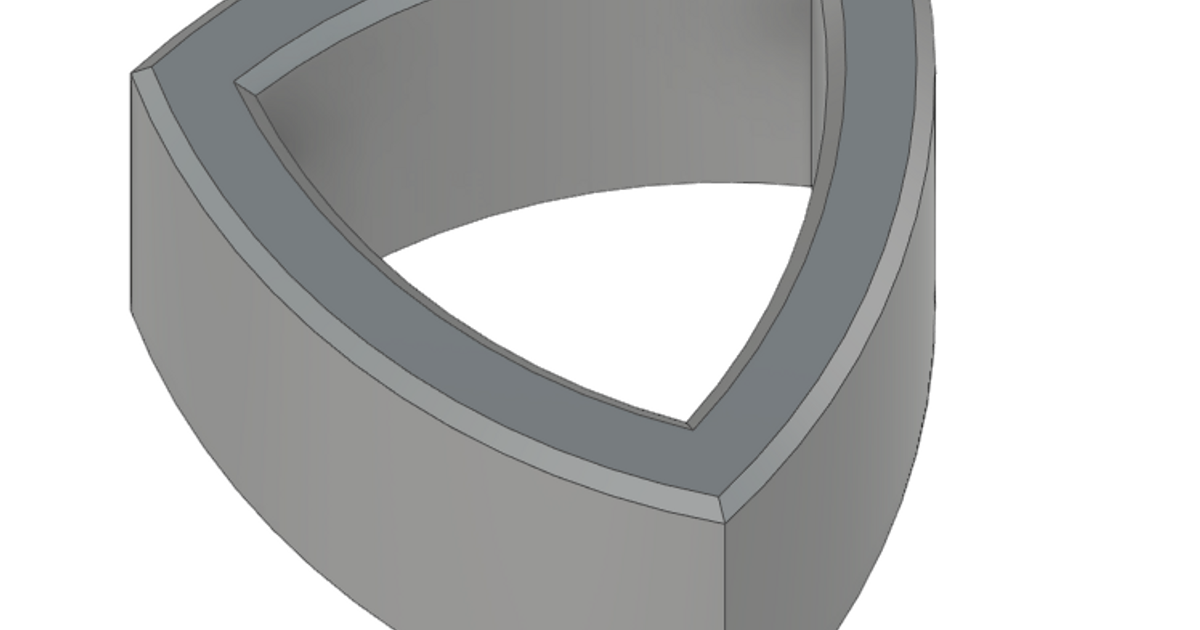 Reuleaux Triangle Wheel by VECTR Design Download free STL model