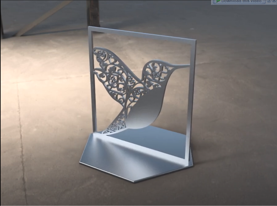 3D bird decore for desk , table or wall