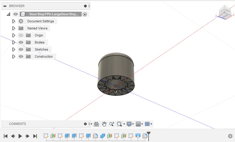 Parameterized Door Stop Caps/Bumper - Designed for TPU or TPE — thumbnail 3