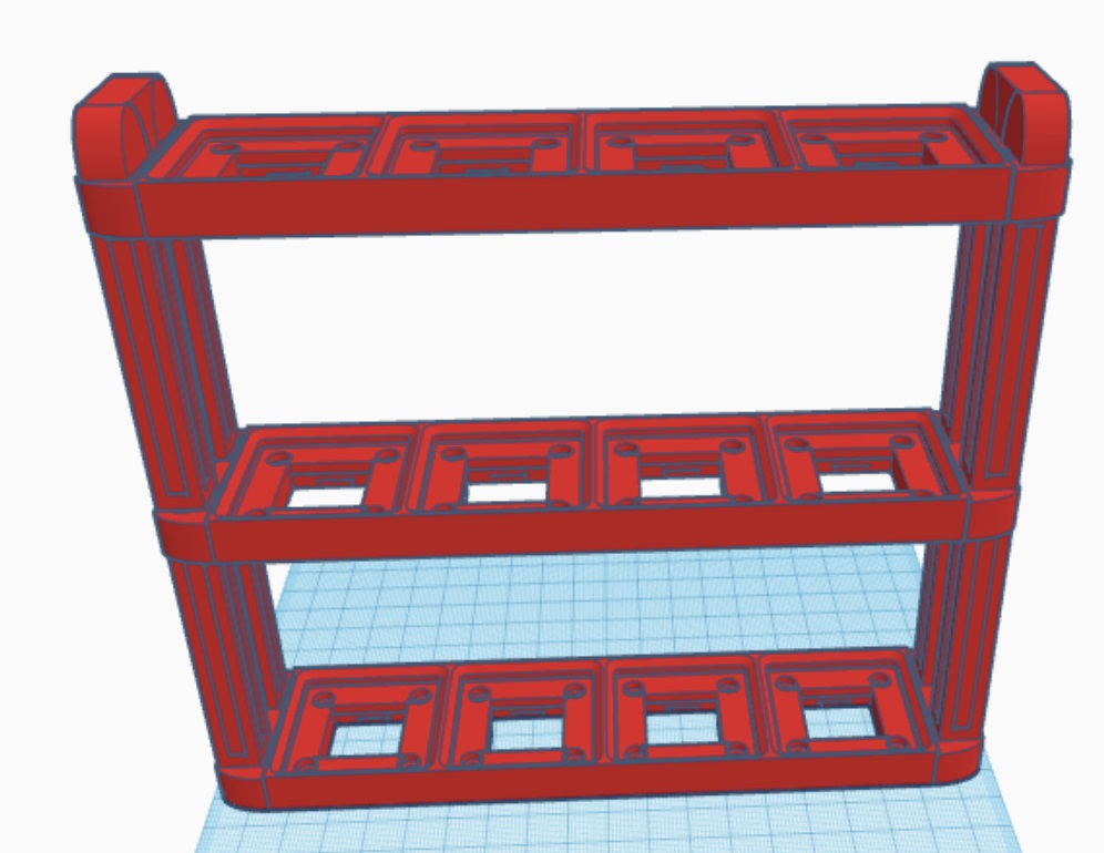 Gridfinity Window Bin Easy Stacking Rack by methlon | Download free STL ...