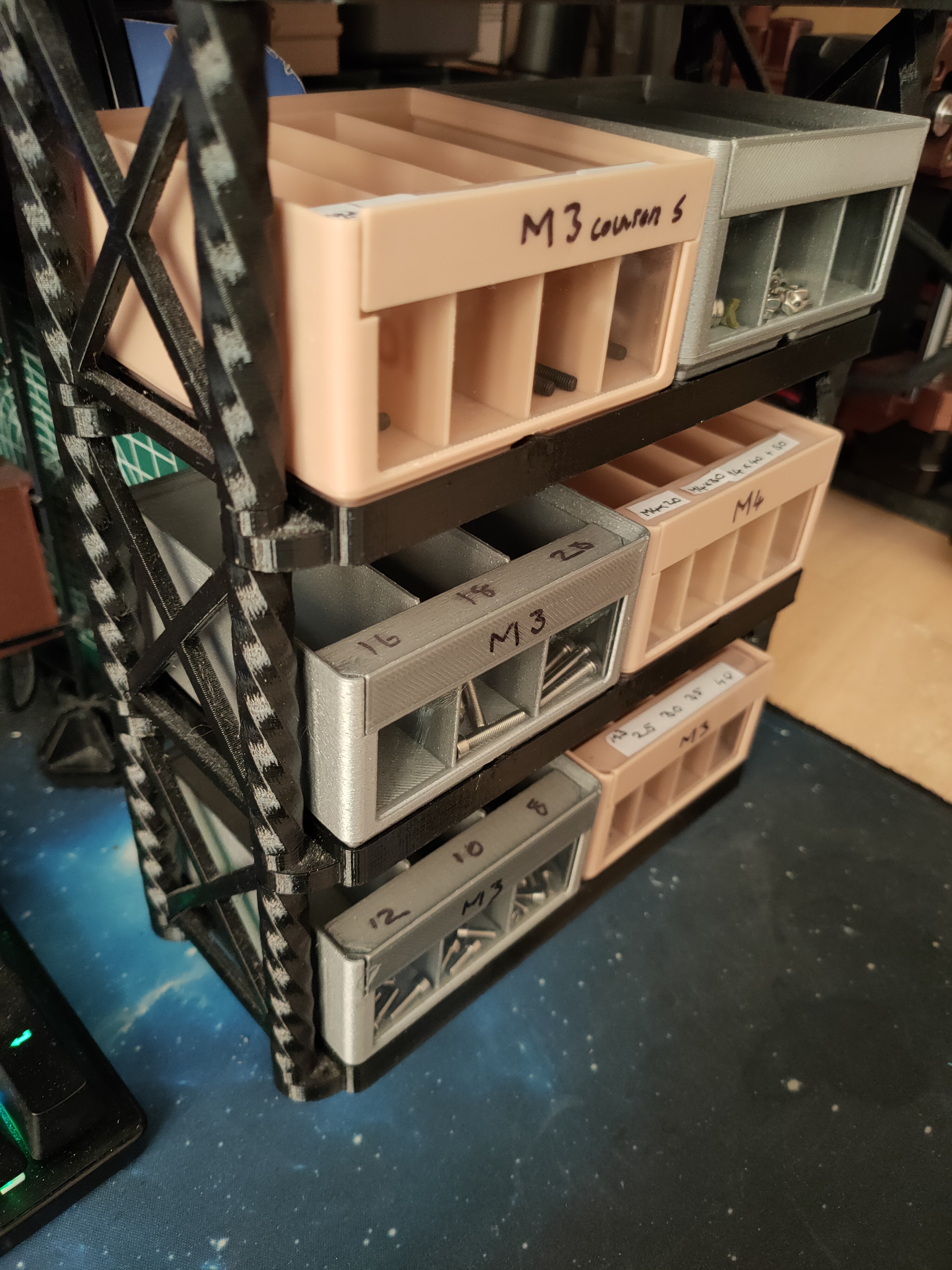 Gridfinity Window Bin Easy Stacking Rack