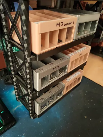 Gridfinity Window Bin Easy Stacking Rack