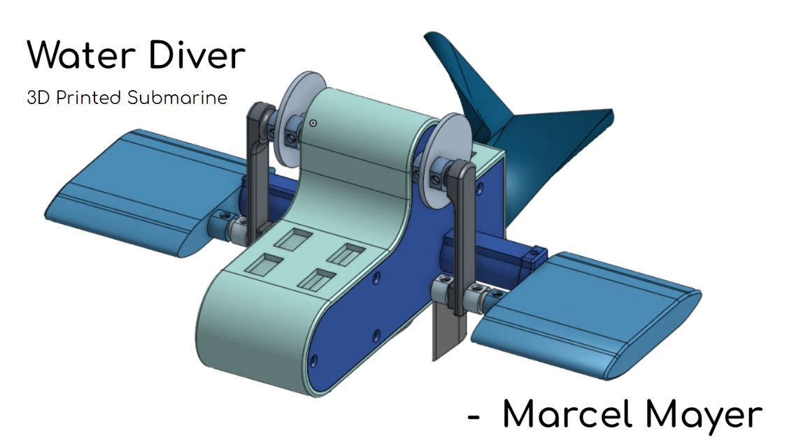Water Diver - 3D Printed Submarine