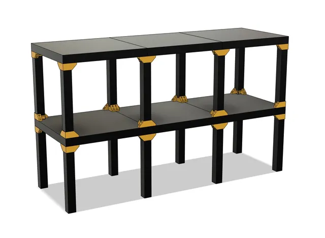 Ikea Lack Table Storage Shelves