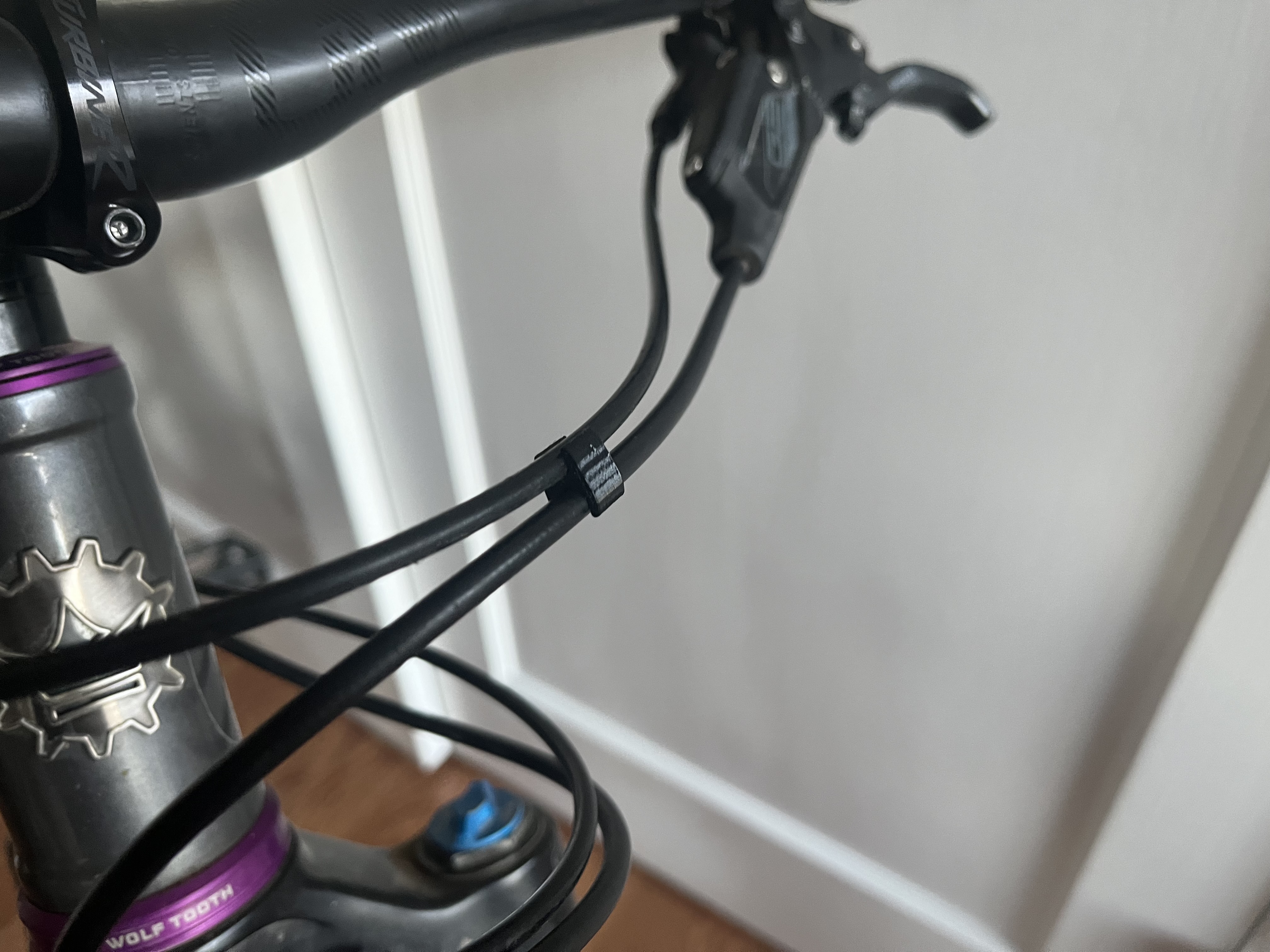 Bike - Brake Cable to Shift Cable Clip - Side Entry