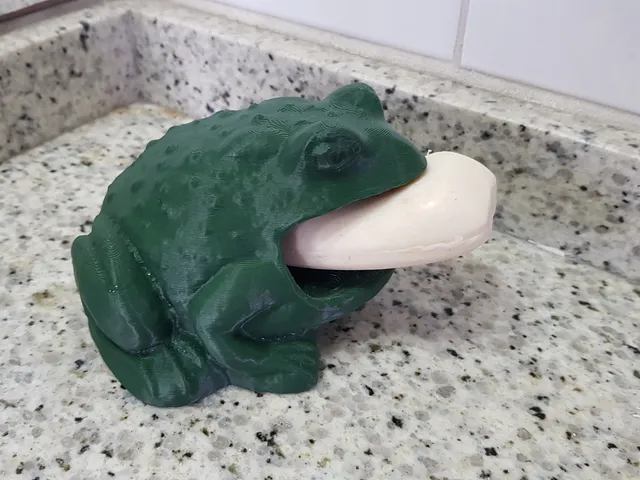 Toad soap holder