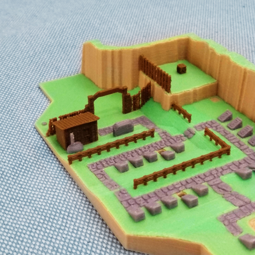 🪦⚰️ Kakariko Graveyard Zelda Ocarina of Time by MiniWorld3D