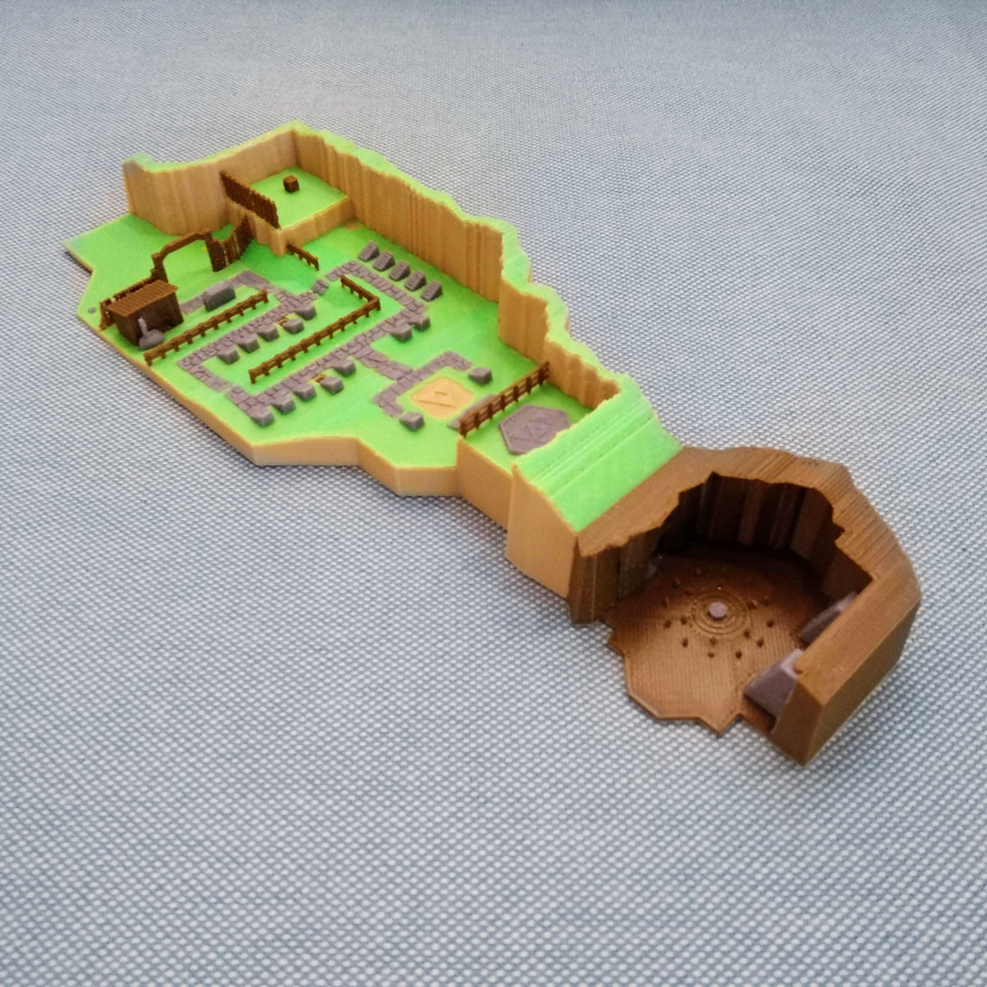 🪦⚰️ Kakariko Graveyard Zelda Ocarina of Time by MiniWorld3D