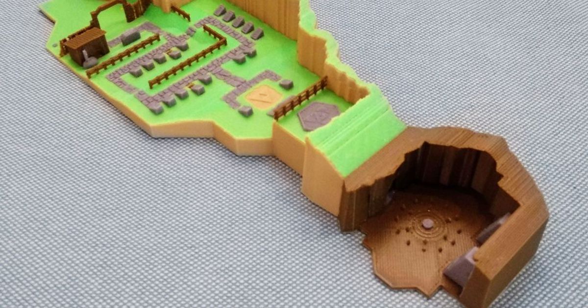 🪦⚰️ Kakariko Graveyard Zelda Ocarina of Time by MiniWorld3D