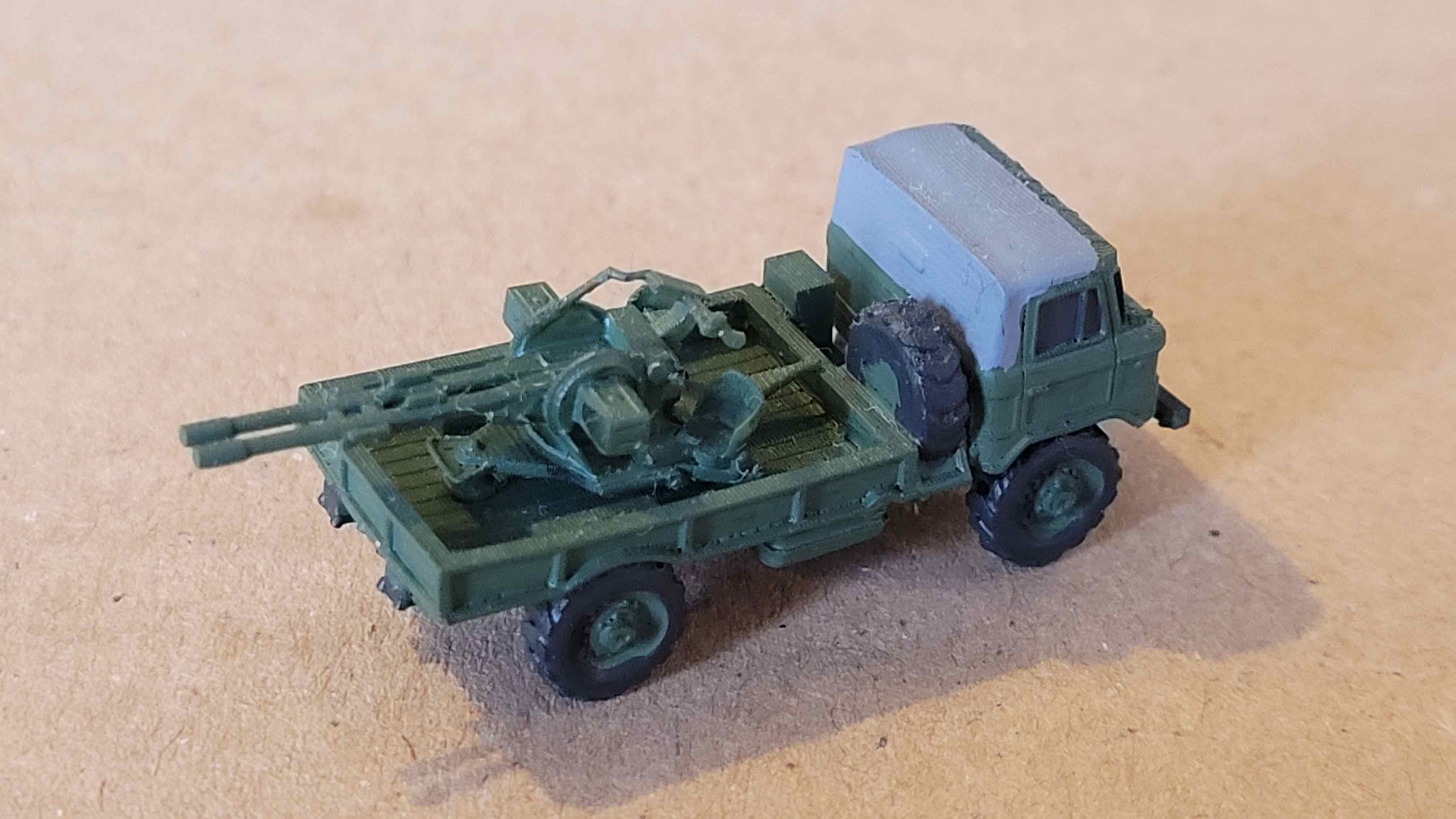 GAZ 66 - Airborne GAZ with antiaircraft gun ZU23-2 (1-160)