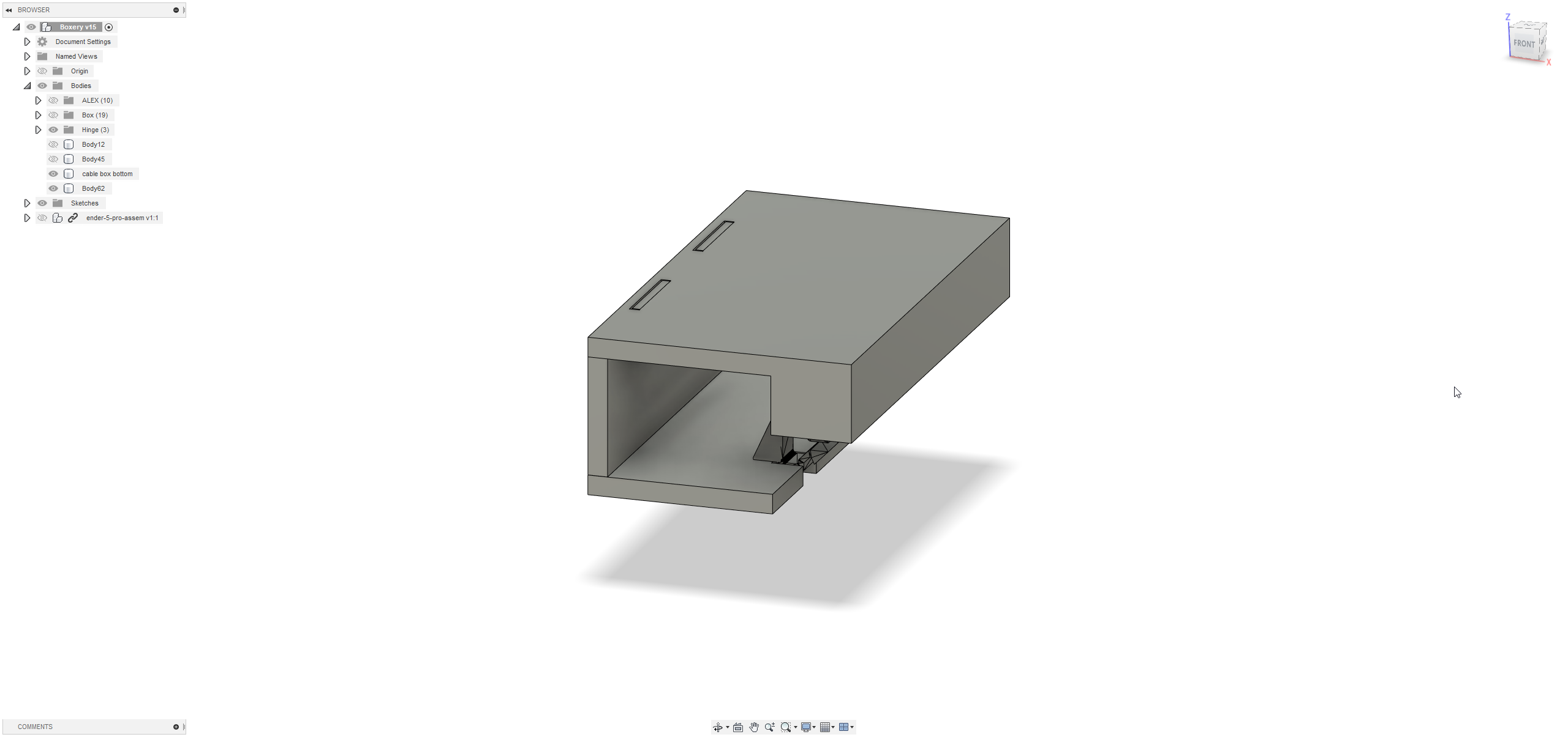 Miniatura 8 do modelo 3D Ender 5 / Pro Cable box