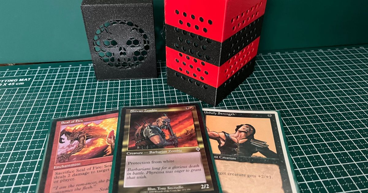 Magic the Gathering Black and Red deck box by Paul Cobbaut Download
