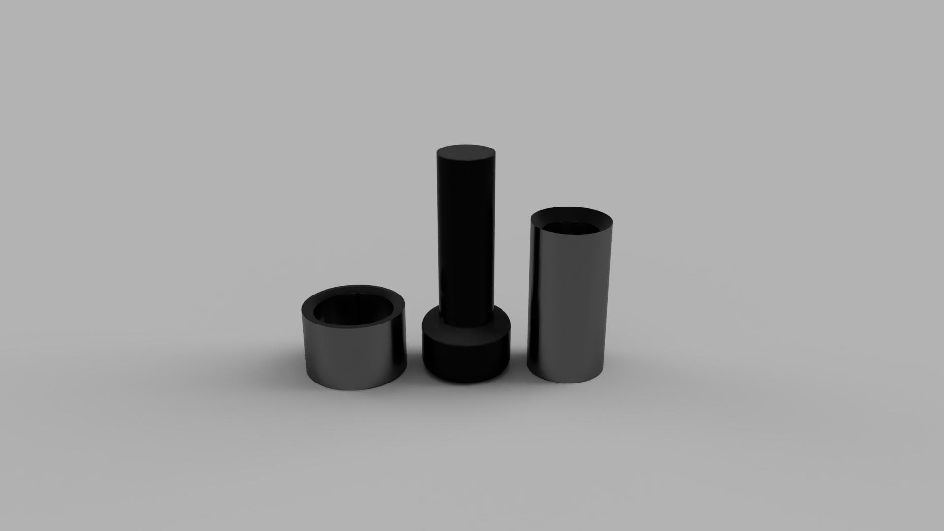 Hand press for making solid fuel tablets — miniatura 4
