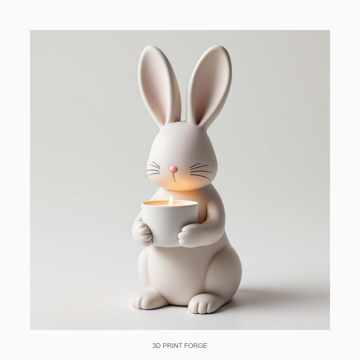 Bunny Tealight Holder - 3D Printable STL File