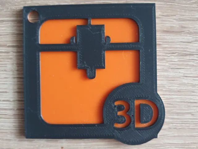 Key Pendant Printer Logo