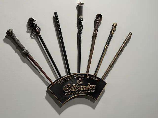 Harry Potter Style Wand Display